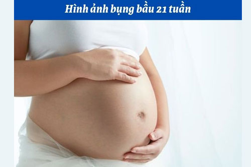 Hình ảnh bụng bầu 21 tuần