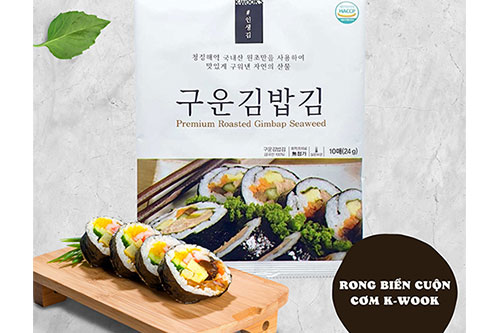 Lá rong biển cuộn cơm truyền thống K Wook